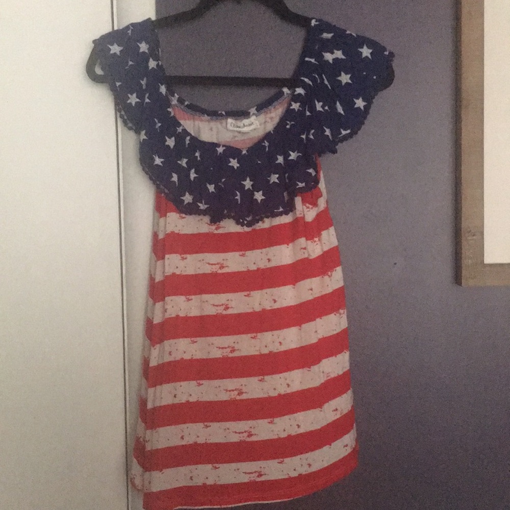 American flag 🇺🇸 off shoulder top